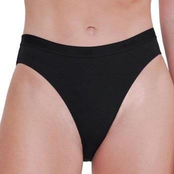 Sloggi Trosor 2P GO Casual High Leg Briefs Svart bomull Large Dam