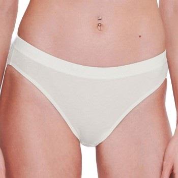 Sloggi Trosor 2P GO Casual High Leg Briefs Benvit bomull Medium Dam