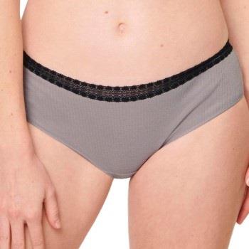 Sloggi Trosor 2P GO Ribbed Hipster Briefs Svart/Grå ekologisk bomull M...