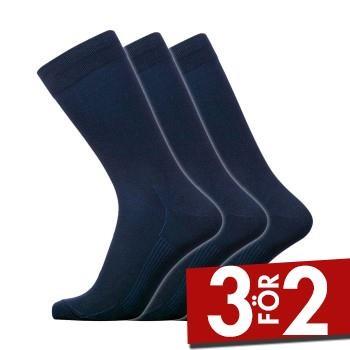 Dovre Strumpor 3P Bamboo Sock Marin Strl 40/45 Herr