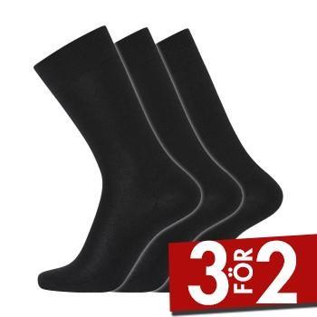 Dovre Strumpor 3P Organic Wool Sock Svart Strl 40/45 Herr