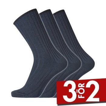 Dovre Strumpor 3P Wool No-Elastic Socks Marin Strl 40/45 Herr