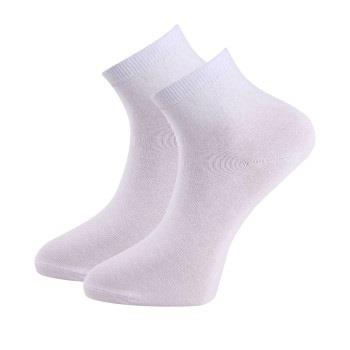 Trofe Cotton Quarter Socks Strumpor 2P Vit Strl 35/38 Dam