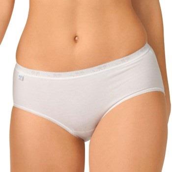 Sloggi Trosor 2P Basic Plus Midi Briefs Vit bomull 42 Dam