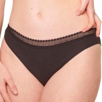 Sloggi Trosor 2P GO Ribbed Tai Briefs Svart ekologisk bomull X-Large D...