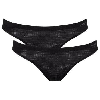 Sloggi Trosor 6P ZERO Motion Mini Brief Svart polyester Small Dam