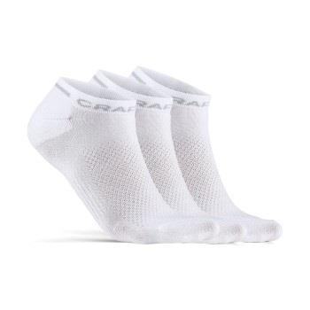 Craft Strumpor 3P Core Dry Shafless Socks Vit nylon Strl 43/45