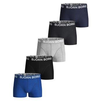 Björn Borg Kalsonger 5P Cotton Stretch Shorts For Boys Blå/Grå bomull ...