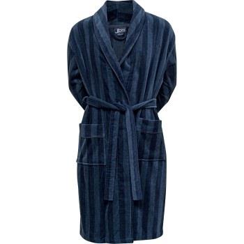 JBS Velour Bath Robe Mörkblå bomull Large Herr