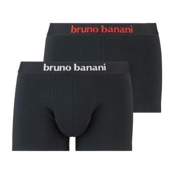 Bruno Banani Kalsonger 2P Flowing Shorts Svart/Vit bomull Small Herr