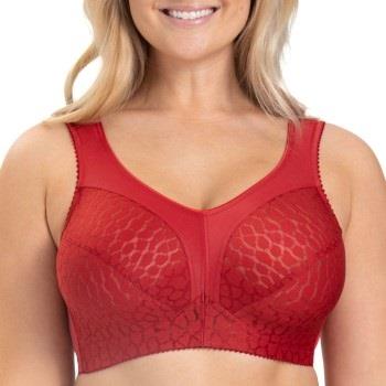 Miss Mary Lovely Jacquard Soft Bra BH Röd B 80 Dam