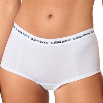 Björn Borg Trosor 2P Core Logo High Waist Brief Vit bomull Small Dam