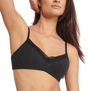 Sloggi BH GO Ribbed Padded Bra Svart Small Dam