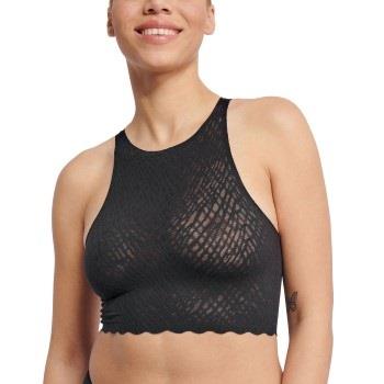 Sloggi BH ZERO Feel Bliss Crop Top Svart Medium Dam