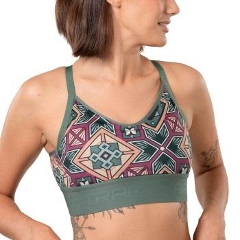 Kari Traa BH Fröya Wool Sports Bra Grön polyester Medium Dam