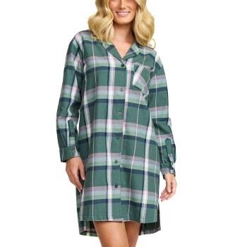 Damella Flannel Nightshirt Grön Mönstrad bomull XX-Large Dam