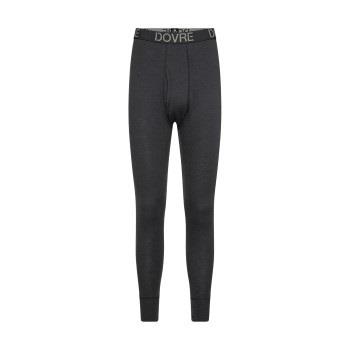 Dovre Wool Long Johns Mörkgrå merinoull Small Herr