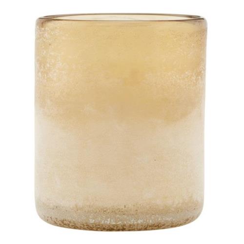 House Doctor - Mist Ljushållare Glas 11,5 cm Ljusbrun