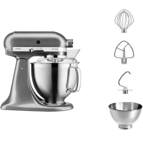 KitchenAid - KitchenAid Artisan Köksmaskin 5KSM185PS 4,8 L Med Silver