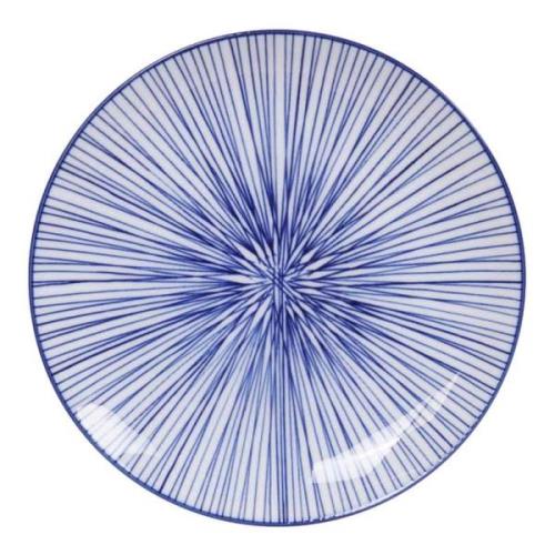 Tokyo Design Studio - Nippon Blue Assiett 20 cm Lines