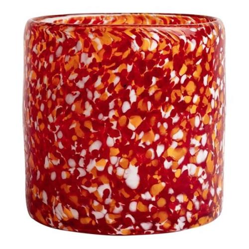 ByOn - Calore Ljuslykta 10x10 cm Röd/Orange