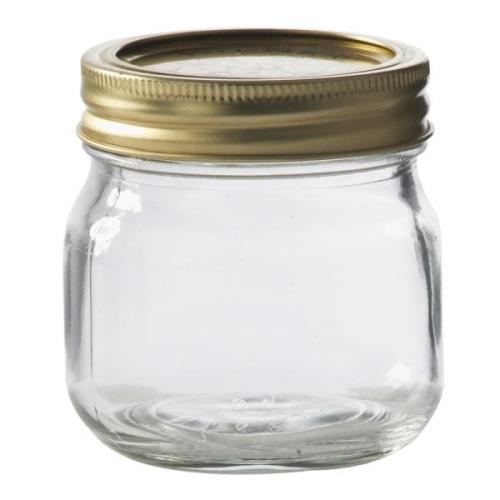 Kilner - Kilner Konserveringsburk Rund 8x8x8 cm Klar/Guld