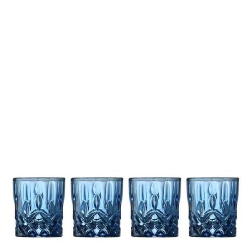 Lyngby Glas - Sorrento Shotglas 4 cl 4-pack Blå