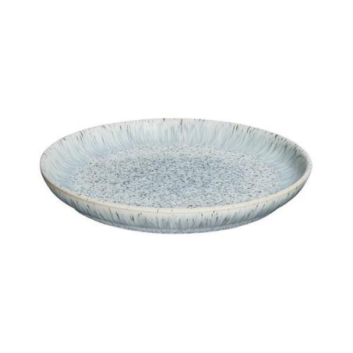 Denby - Halo Speckle coupe Tallrik 21 cm Grå/Svart