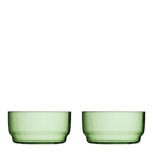 Lyngby Glas - Torino Skål 12 cm 2-pack Grön