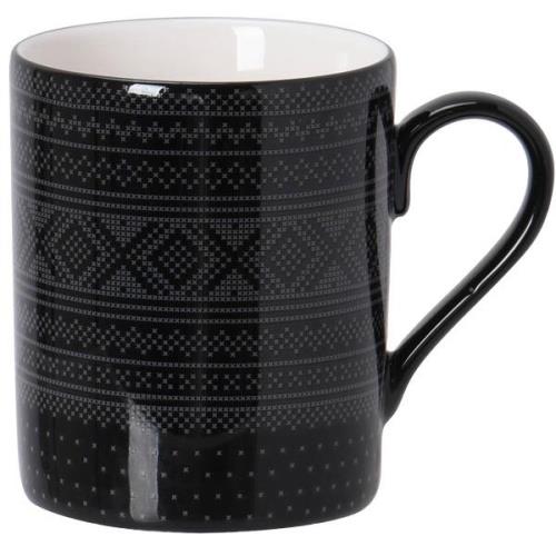 Modern House - Knit Mugg 35 cl Svart