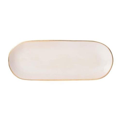 Heirol - Heirol x Nosse Serveringsfat 30x12 cm Edge Ivory Gold