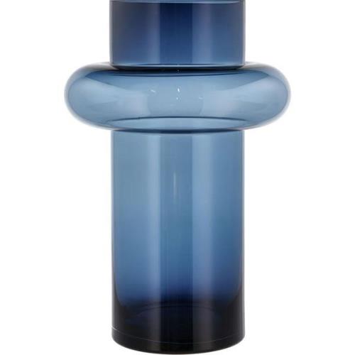 Lyngby Glas - Tube Vas 40 cm Dark Blue Glas