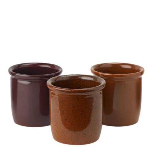 Knabstrup Keramik - Syltkrukor 0,3L 3-Pack