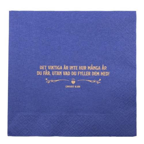 Edward Blom - Servett Det Viktiga Är 33x33 cm 20-pack Blå