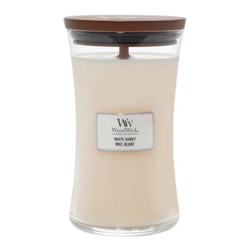 WoodWick - Hourglass doftljus stor white honey