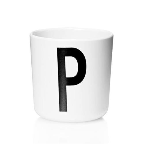 Design Letters - Melamin Mugg P 17,5 cl Vit