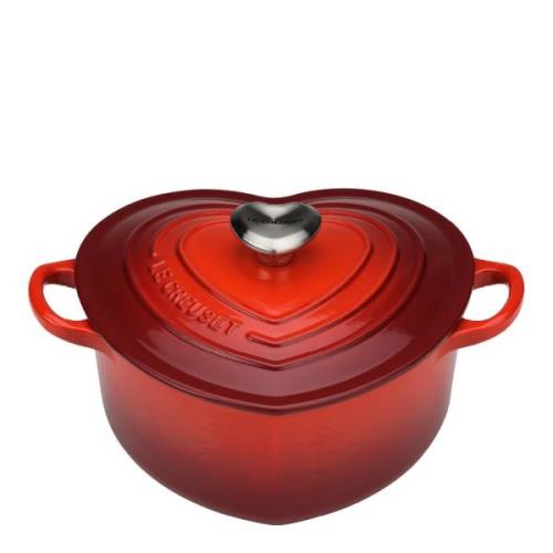 Le Creuset - Gryta hjärtformad 2 L cerise