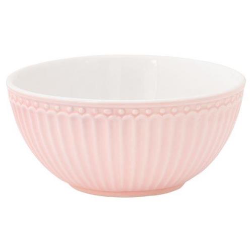 GreenGate - Everyday Alice frukostskål 45 cl pale pink