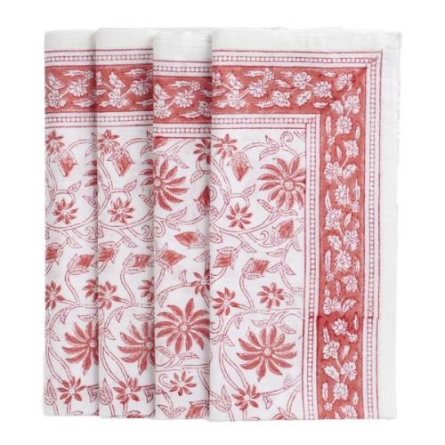 Chamois - Margerita servett 50x50 cm 4-pack summer red