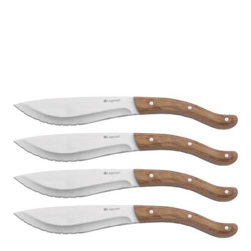 Legnoart - Tomahawk Steakkniv 4-pack Pakkaträ Ljus