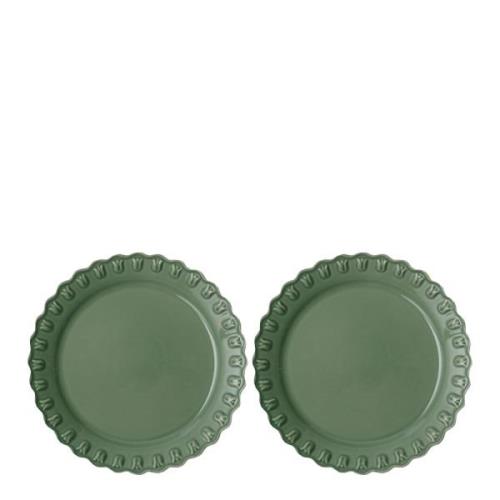 PotteryJo - Tulipa Tallrik 26 cm 2-pack Verona Green