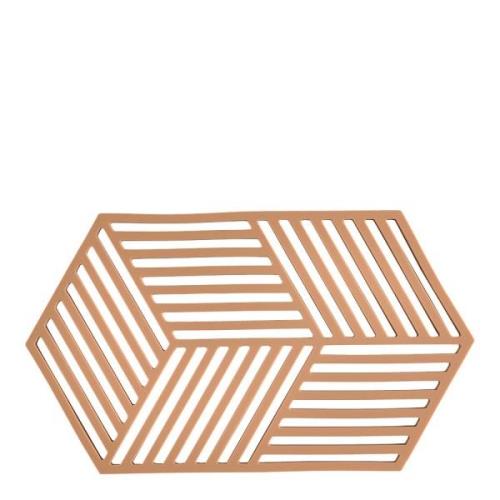 Zone - Hexagon Grytunderlägg 24 cm Light Terracotta