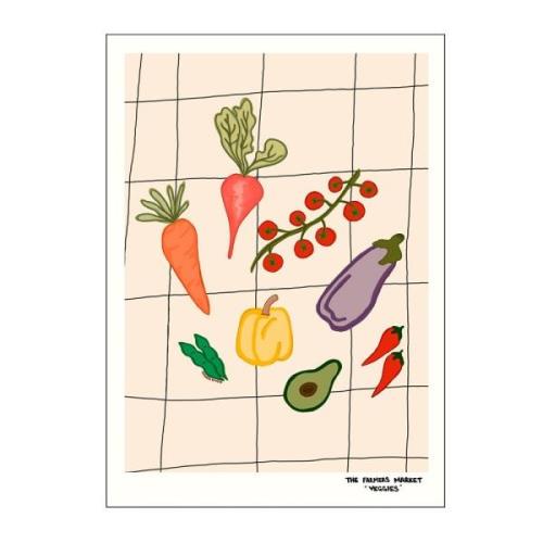 Poster & Frame - Engberg Studio poster 50x70 cm farmers market veggies