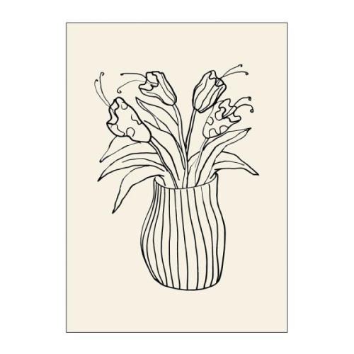 Poster & Frame - Affordable Art Prints poster 30x40 cm vase sketch