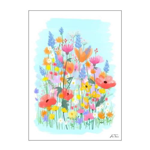 Poster & Frame - Anna Thomsen poster 50x70 cm field of flowers no3