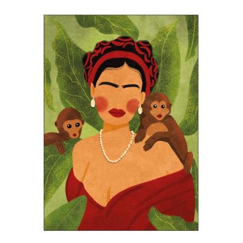 Poster & Frame - Raissa Oltmanns poster 30x40 cm frida and monkeys