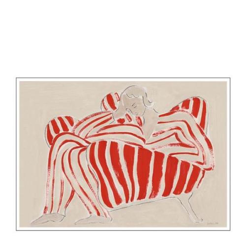 Poster & Frame - The Poster Club x Sofia Lind poster 30x40 cm red chai...