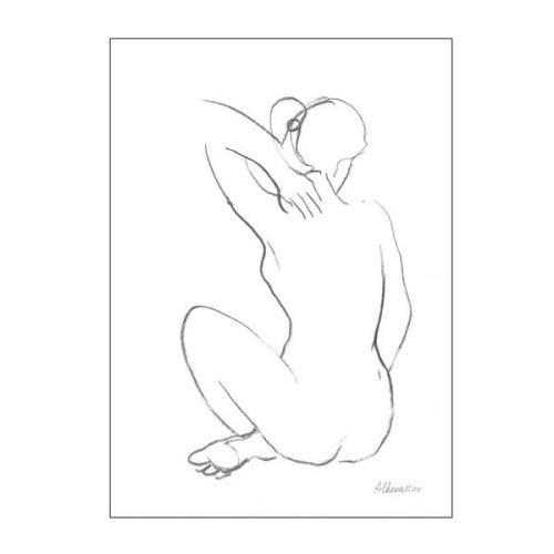 Poster & Frame - Wild Apple poster 30x40 cm nude sketch i