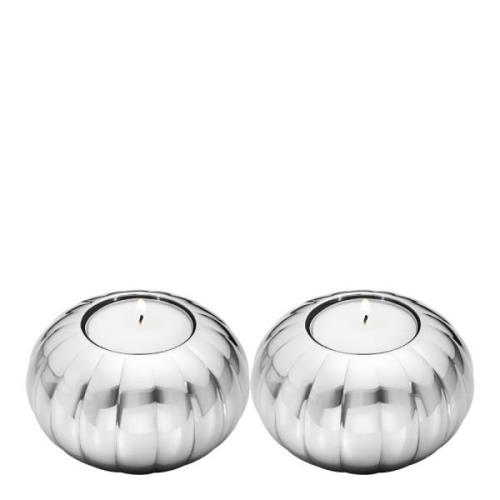 Georg Jensen - Bernadotte värmeljusstakar 8,4x4,5 cm 2-pack stål