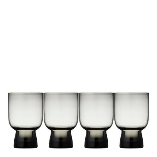 Lyngby Glas - Sorrento vattenglas 30 cl 4-pack smoke